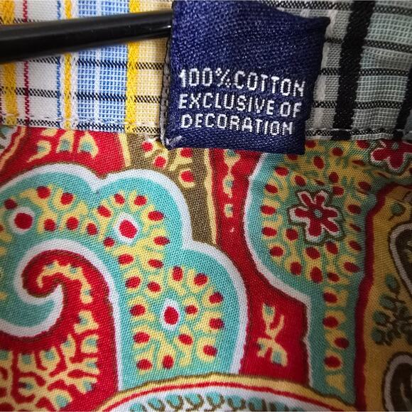 Robert Graham Striped Paisley Multi Color Button Down Shirt Size L - Picture 8 of 11